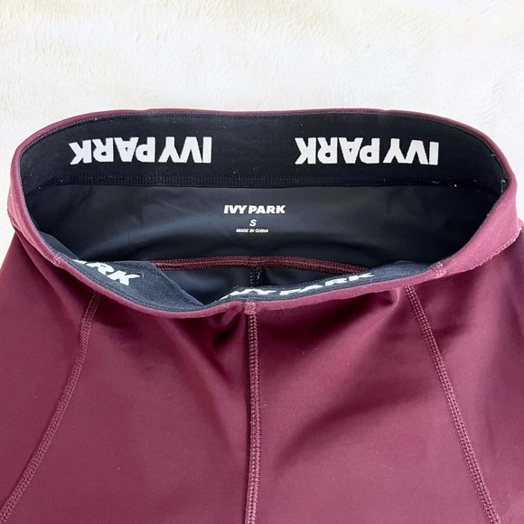 Ivy Parks Womens Leggings Size Small Purple Maroon Midrise Stretch Ankle - Picture 7 of 10